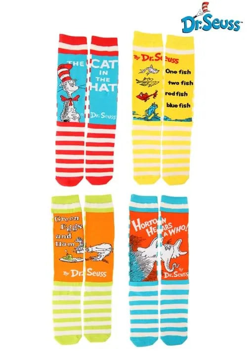 Dr. Seuss Book Cover Socks Set for Adults