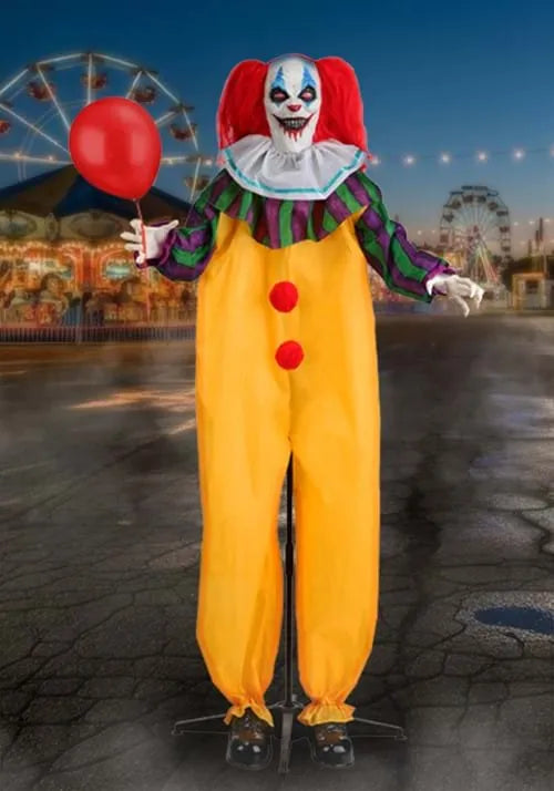 5.5FT Nickles the Nightmare Clown Animatronic Decoration - Scream Saver Main image