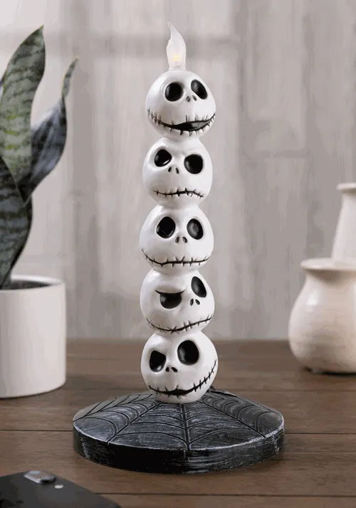 9-Inch Disney Nightmare Before Christmas Jack Skellington Light Up Candle Decoration Main image