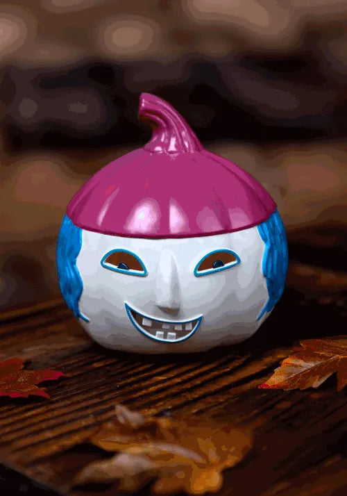 6-Inch Nightmare Before Christmas Shock Light Up Pumpkin Decoration Main image