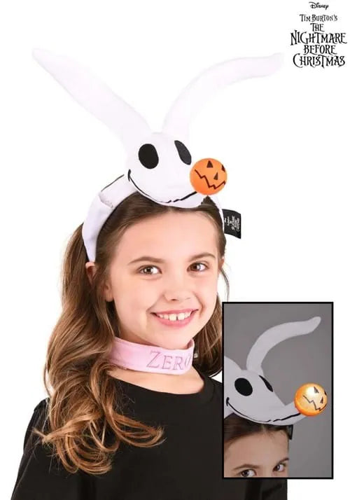 Disney Nightmare Before Christmas Zero Headband & Collar Set