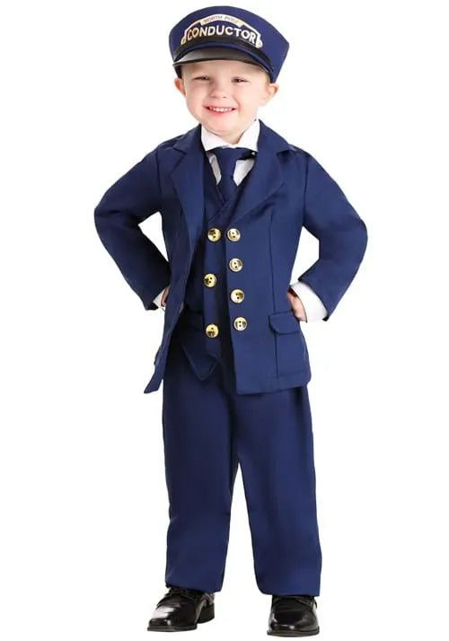 Boy's Toddler North Pole Train Conductor Costume