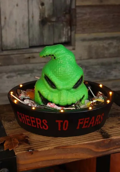 11-Inch Disney Oogie Boogie Roulette Light Up Candy Bowl Decoration Main image
