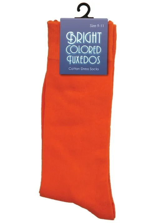 Bright Orange Costume Socks for Adults Main image