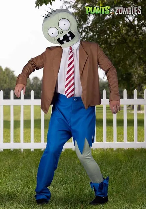 Adult Plants vs Zombies Zombie Costume Main image