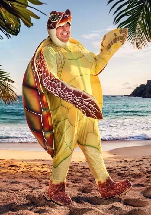 Adult Plus Size Sea Turtle Costume Main image