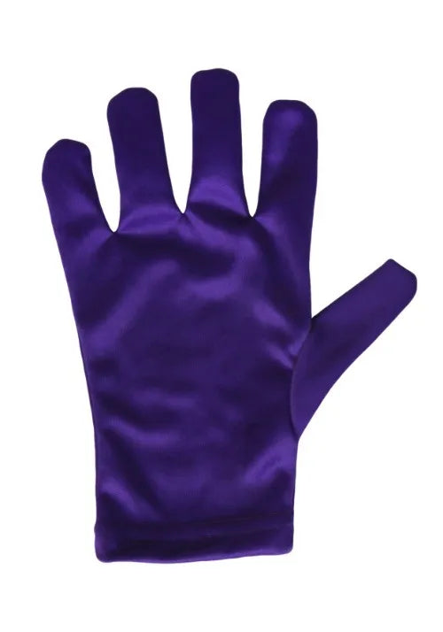 Adult Purple Costume Gloves Main image