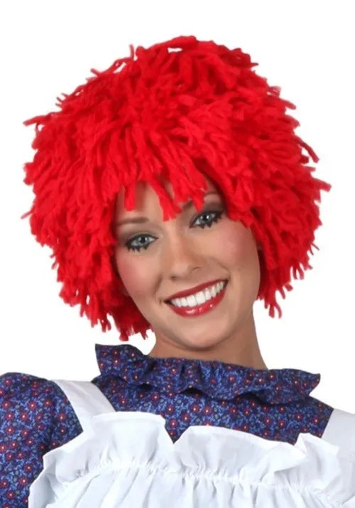 Adult/Child Rag Doll Costume Red Wig