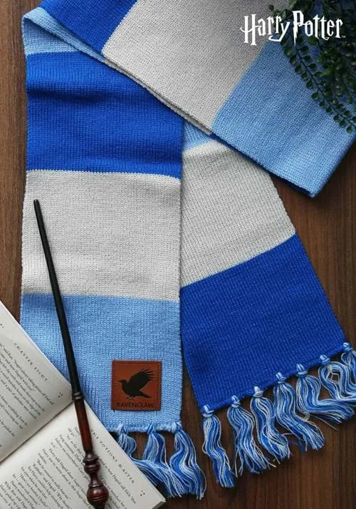 Harry Potter Patch Ravenclaw Striped Scarf