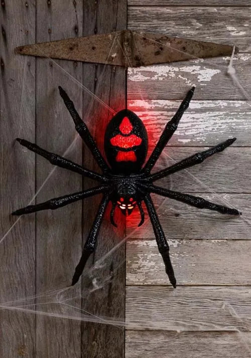 2FT Red Light Up Seasonal Visions Spider Decoration Main image