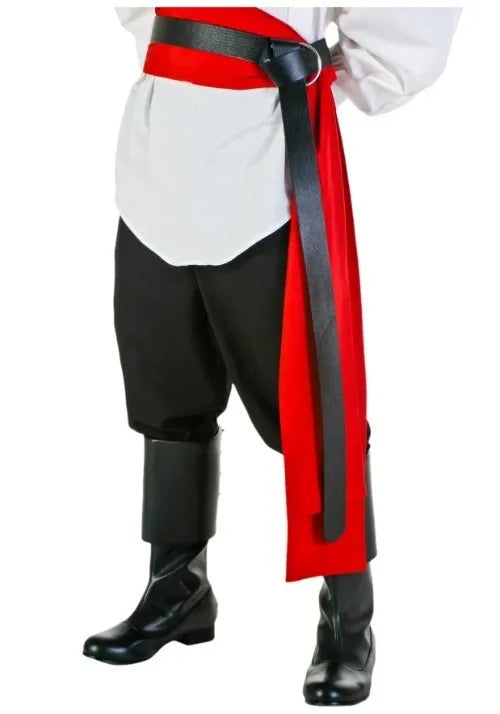 Adult Black Faux Leather Renaissance Costume Belt Main image