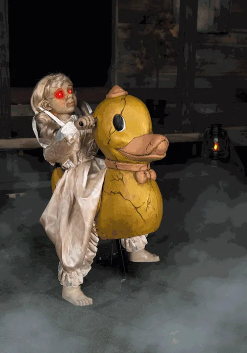 2.8FT Rocking Duck Doll Animatronic Decoration Main image