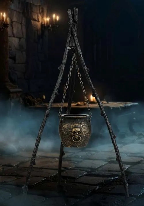 58.5-Inch Rustic Witch Cauldron Decoration Main image