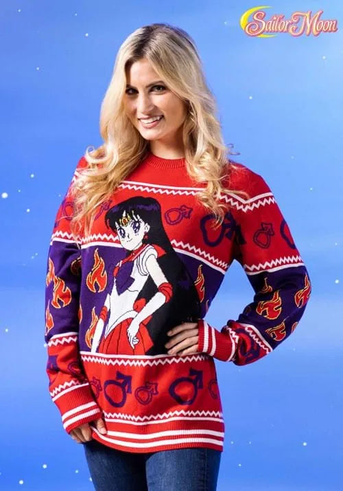 Adult Sailor Moon Sailor Mars Ugly Sweater