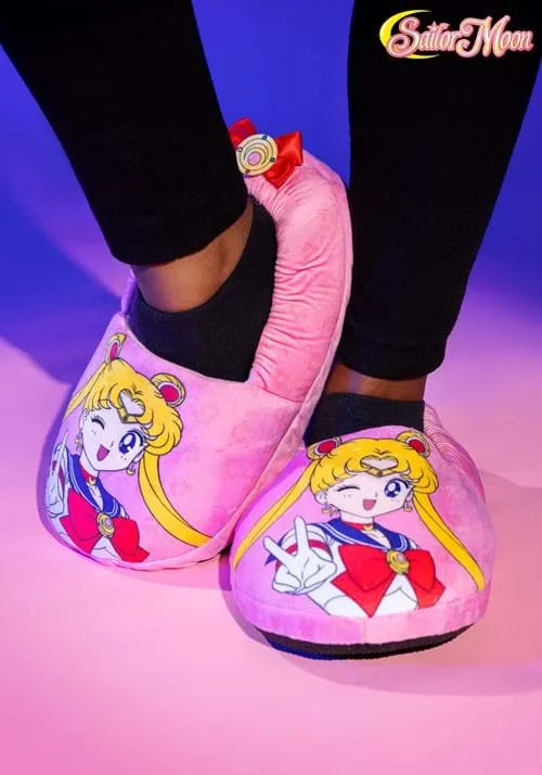 Adult Sailor Moon AOP Pink Slippers Main image