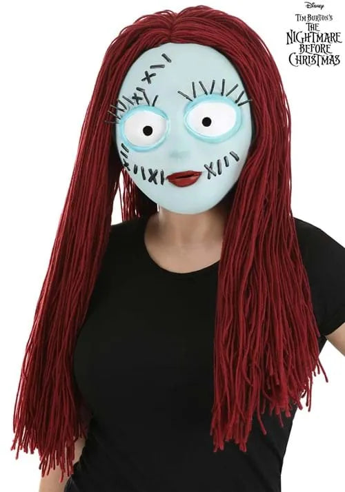 Adult Nightmare Before Christmas Latex Sally Costume Mask Main image