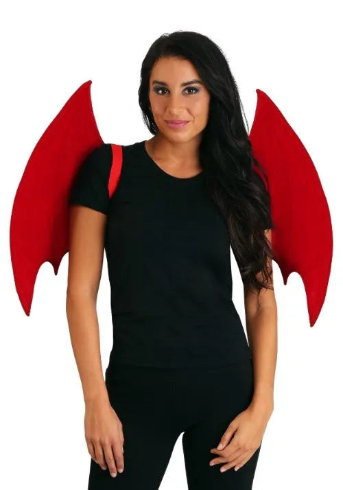Adult Red Satan Costume Wings Main image