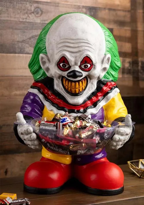 22-Inch Scary Clown Candy Bowl Holder Decoration Main image
