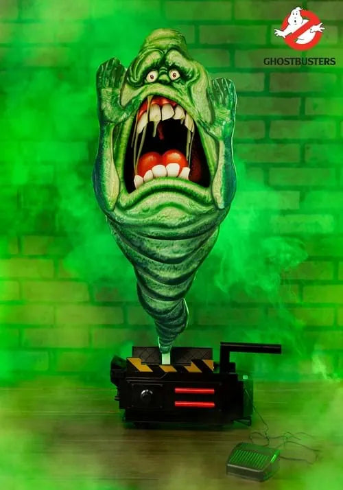2.6FT Ghostbusters Animatronic Ghost Trap Slimer Decoration