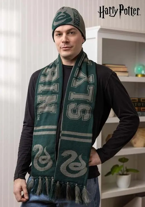 Harry Potter Slytherin Reversible Knit Scarf