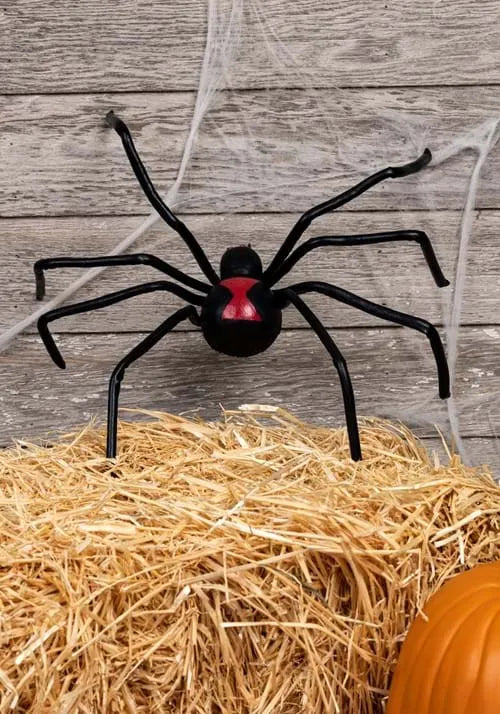20-Inch Black Widow Spider Prop Decoration Main image
