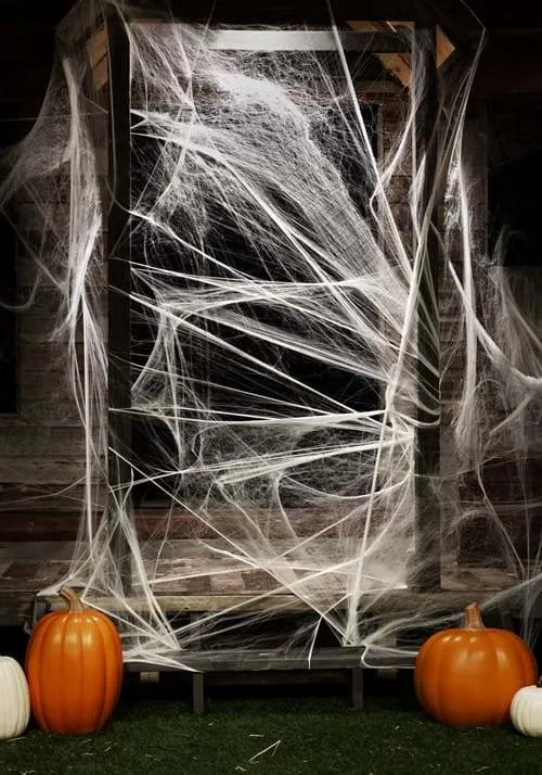 800 Square Feet White Spider Web Decoration