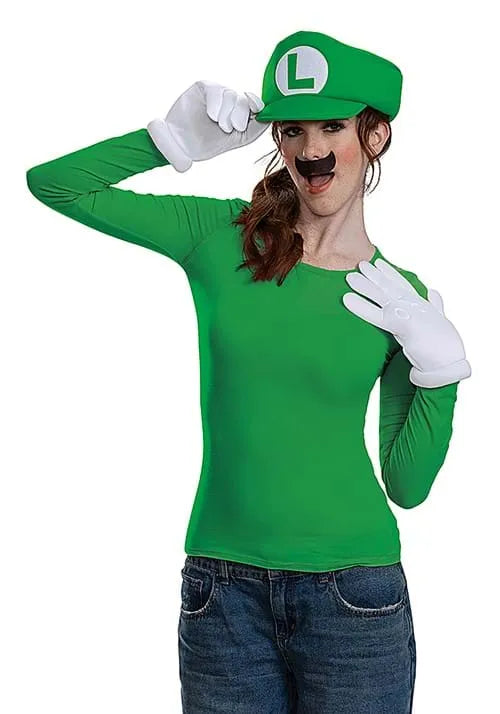 Adult Super Mario Elevated Classic Luigi Costume Kit Main image