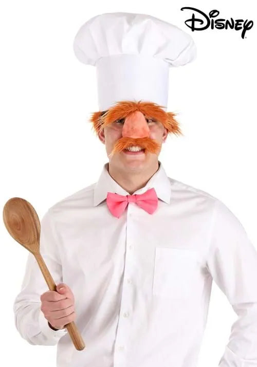 Disney Swedish Chef Hat, Nose & Bow Costume Kit for Adults