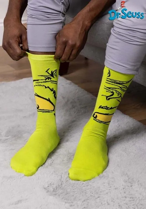Dr. Seuss The Grinch Costume Crew Socks
