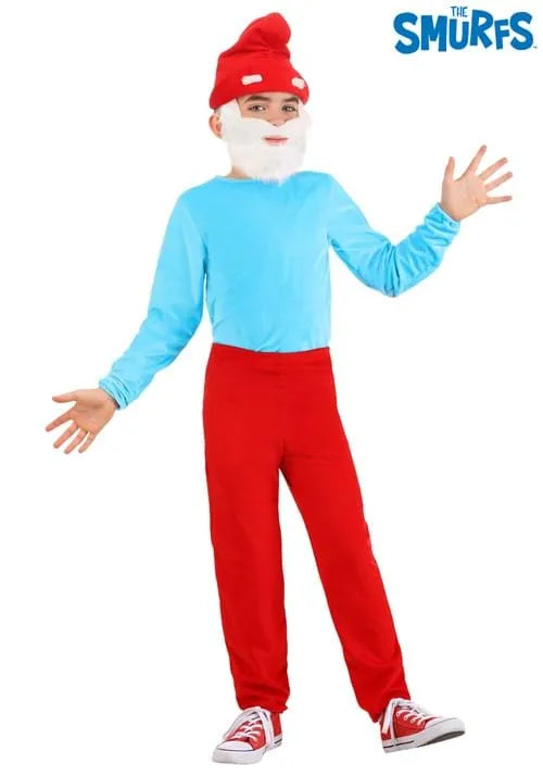 Boy's The Smurfs Papa Smurf Costume