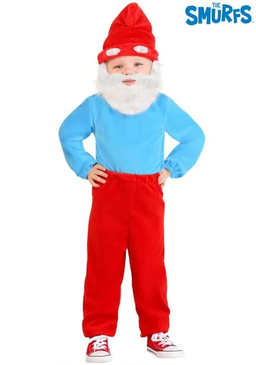 Boy's Toddler The Smurfs Papa Smurf Costume Main image