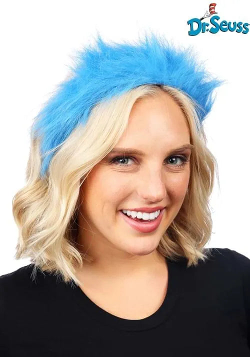 Blue Fuzzy Costume Headband - Thing 1&2