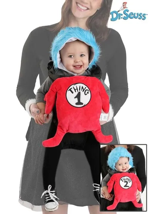 Dr. Seuss Thing 1 & 2 Baby Carrier Costume Cover