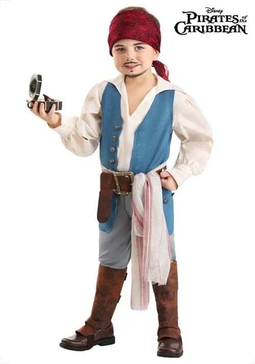 Boy's Toddler Captain Jack Sparrow Costume Main image