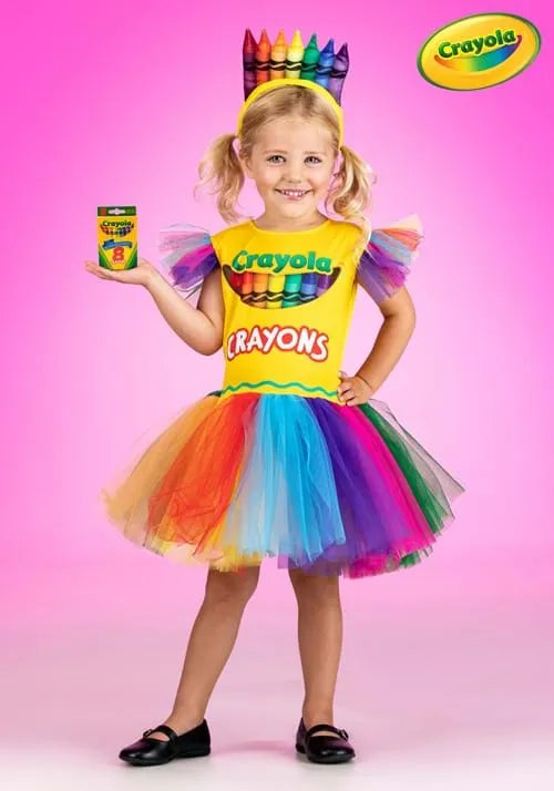 Girl's Toddler Crayon Box Costume Dress