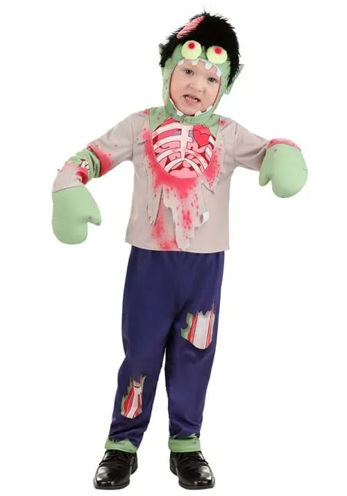 Boy's Toddler Goofy Zombie Costume Main image