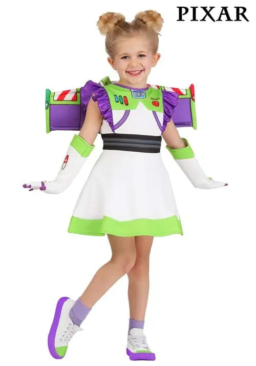 Girl's Toddler Pixar Toy Story Buzz Lightyear Costume Dress