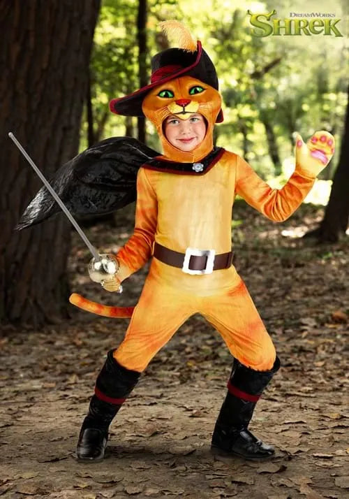 Boy's Toddler Shrek Puss in Boots Costume