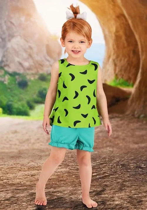 Girl's Toddler Flintstones Pebbles Costume
