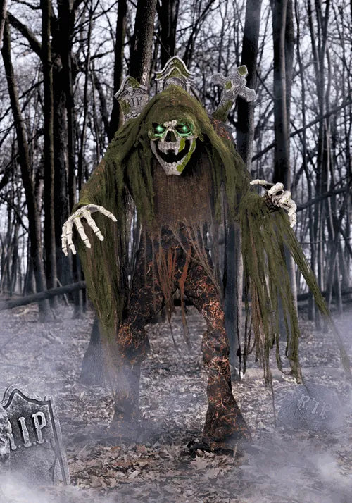 7FT Tony Tombstone the Graveyard Caretaker Animatronic Decoration Main image