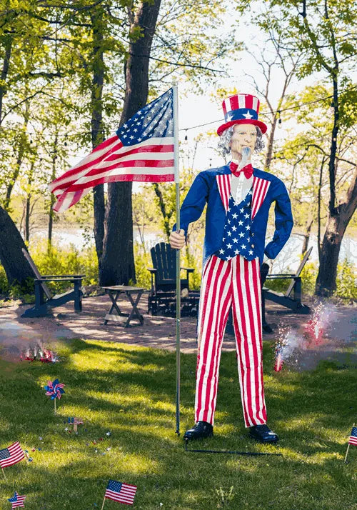 6.5FT Uncle Sam Animatronic Decoration