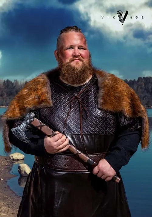 Adult Vikings Ragnar Lothbrok Wolf Pelt Costume Cloak