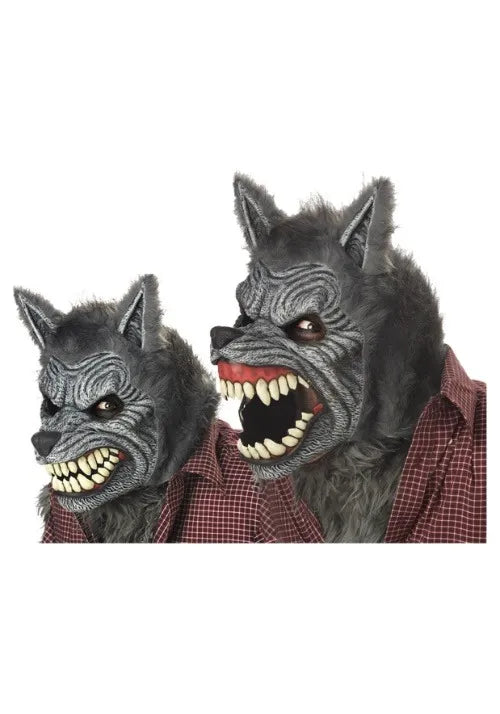 Adult Gray Werewolf Ani-Motion Mask Main image