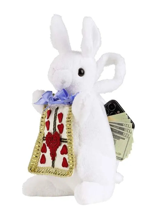 Alice in Wonderland Plush White Rabbit Costume Purse Main image