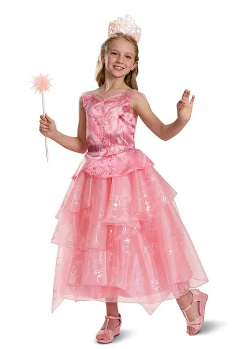 Girl's Wicked Deluxe Glinda Costume