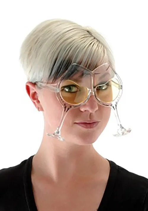 Adult Clear/Yellow Wine Goblet Eyeglasses Main image