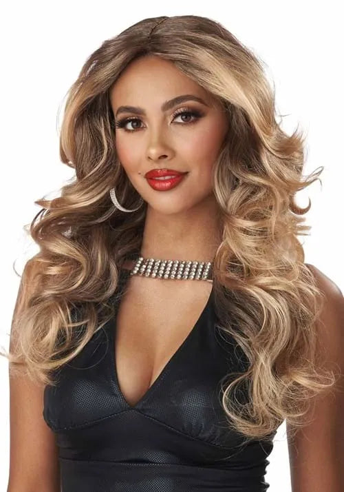 70s Party Girl Costume Wig for Women Main image